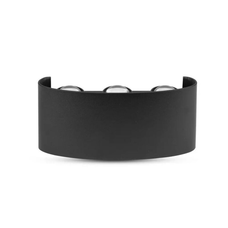Kinkiet ścienny V-TAC Vt-846 czarny góra-dół LED 5W 4000K 630lm IP65 wym: 8 x 17 x 4 cm - 1 szt.