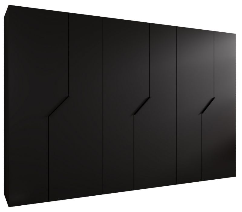 Szafa uchylna otwierana Abiks ANDREW 1 300 wys 202 cm Czarny + Czarny 1 szt