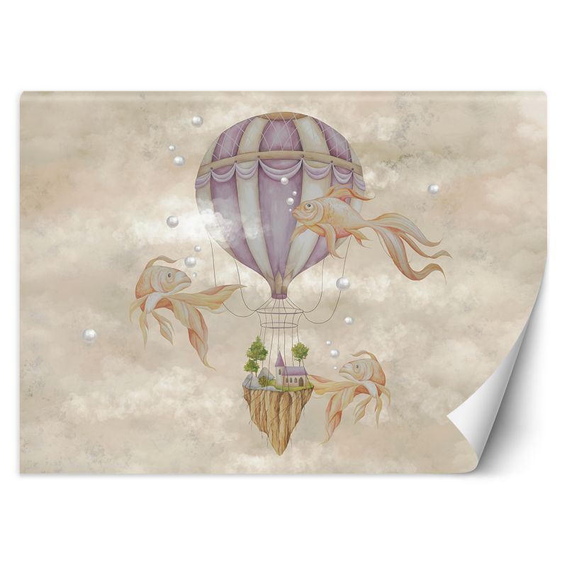 Fototapeta Feeby do pokoju dziecka Balon dom ryby 254x184 1 szt