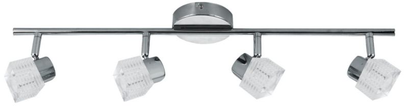 Lampa sufitowa wisząca Candellux Malachit chromowana bezbarwny wym: 10 x 63 x 8 cm 4xG9 x 40W 1 szt.