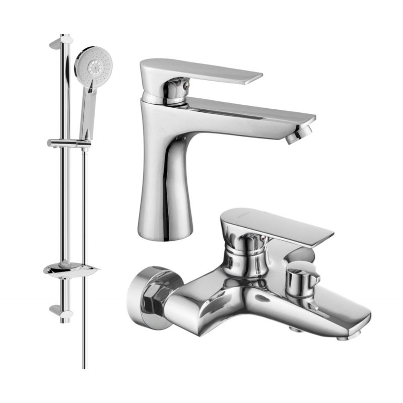 zestaw wannowy Mexen Axel chrom 1 szt.