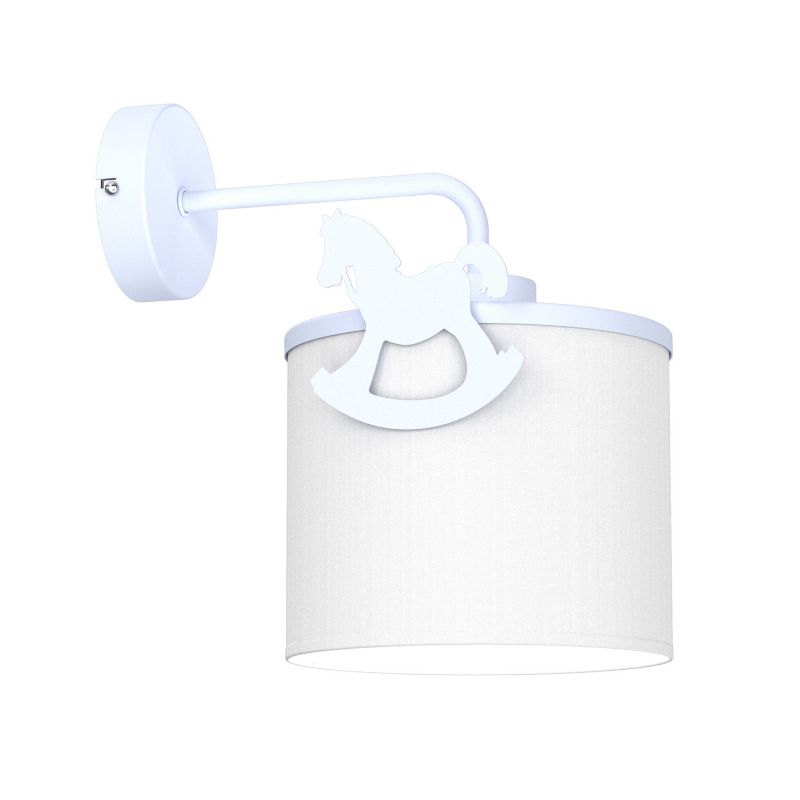 Kinkiet Luminex Sweet niebiesko-biały konik na biegunach 1 x E27 x 15W IP20 wym: 25 x 18 x 25 cm - 1 szt.