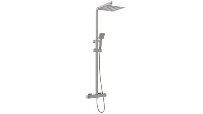 Zestaw prysznicowy Teka Soller z termostatem chrom, deszczownica, safe touch 1 szt.