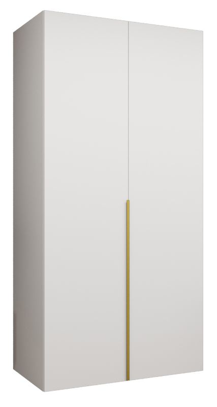 Szafa uchylna otwierana ALICANTE 1 100 wys 202 cm Biały + Złoty 1 szt