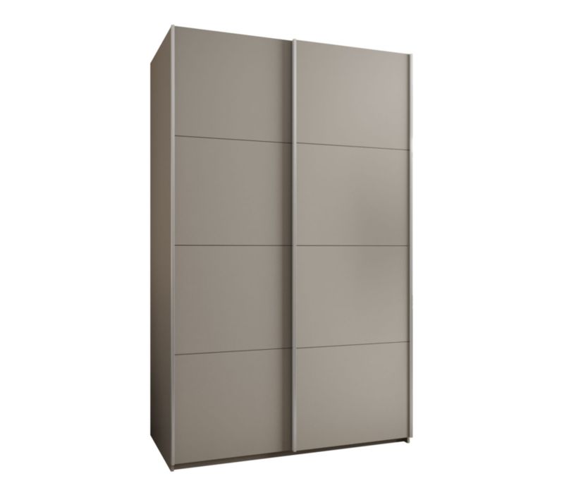 Szafa przesuwna Abiks LUX wysoka szer.150cm kaszmir/kaszmir/srebrny 1szt.