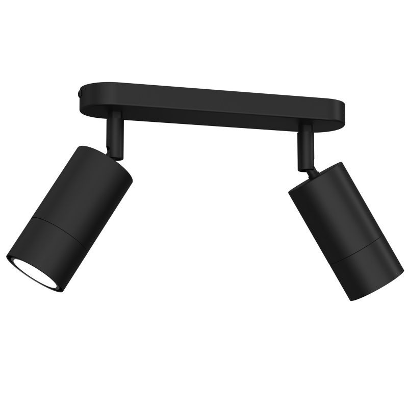 Lampa sufitowa Luminex Link czarny mat Listwa z lampami 2 x GU10 x 8W wym: 16 x 24 x 6 cm - 1 szt.