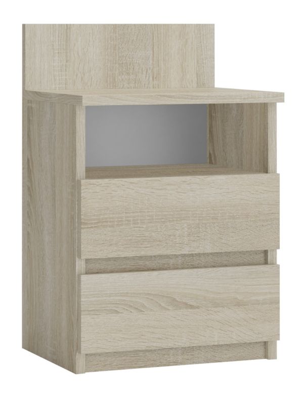 Szafka Nocna Topeshop Malwa M1 Dąb Sonoma Z 2 Szufladami 32x40x59 cm 1 szt.