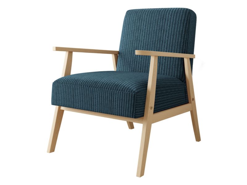 Fotel MIRJAN 24 Retro Sztruks kobaltowy 1 szt.