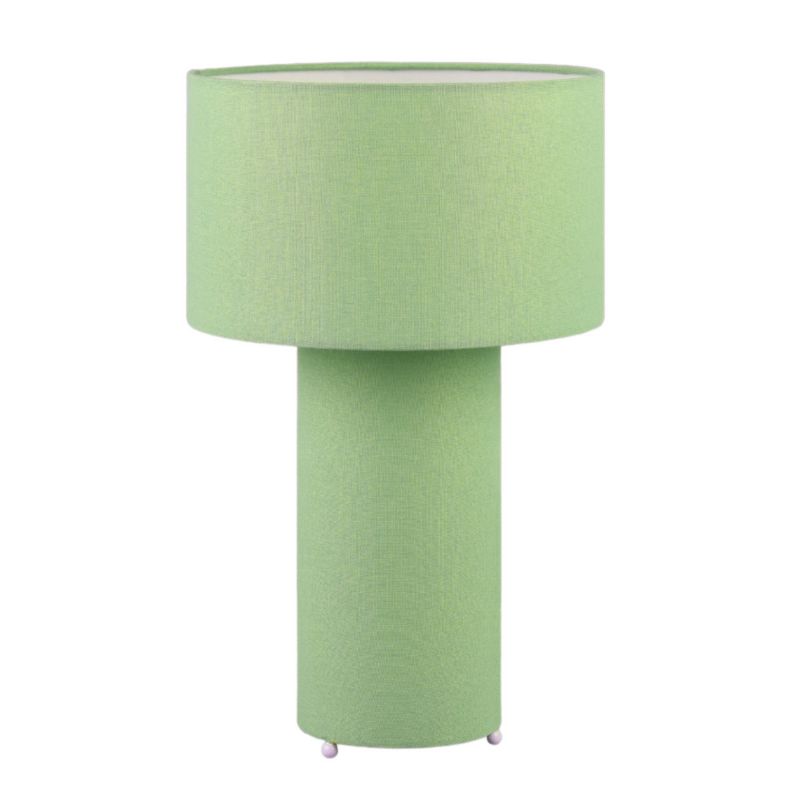 Lampa stołowa Trio Bale zielony pistacjowy 2 x E27 x 10W IP20 wym: 40 x 24 x 24 cm tkanina - 1 szt.