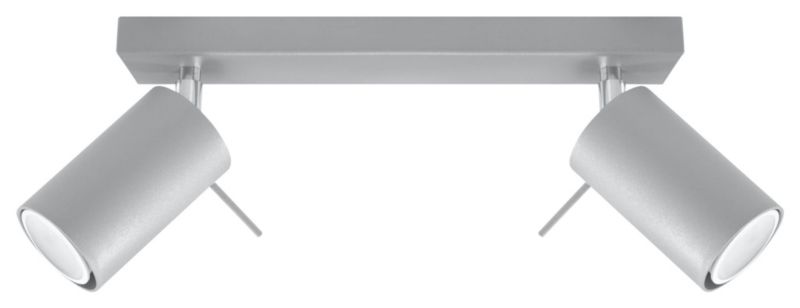 Oprawa sufitowa Sollux Lighting Ring szary 2 x GU10 x 40W IP20 wym: 30 x 30 cm - 1 szt.