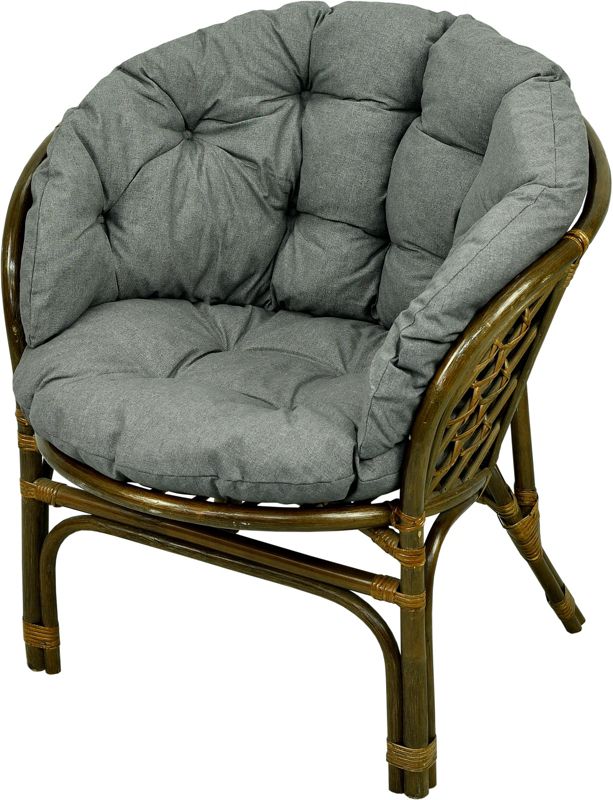 Poduszka na fotel rattanowy rattan AMPO szary turia 1 szt.