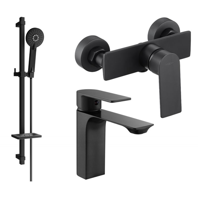 Zestaw prysznicowy Mexen Alexa czarny 71204DQ40-70 1 szt.