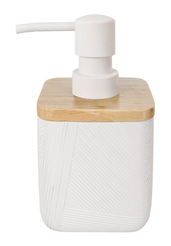 Dozownik do mydła Kleine Wolke Crossover biały/bambus 310 ml 1 szt.