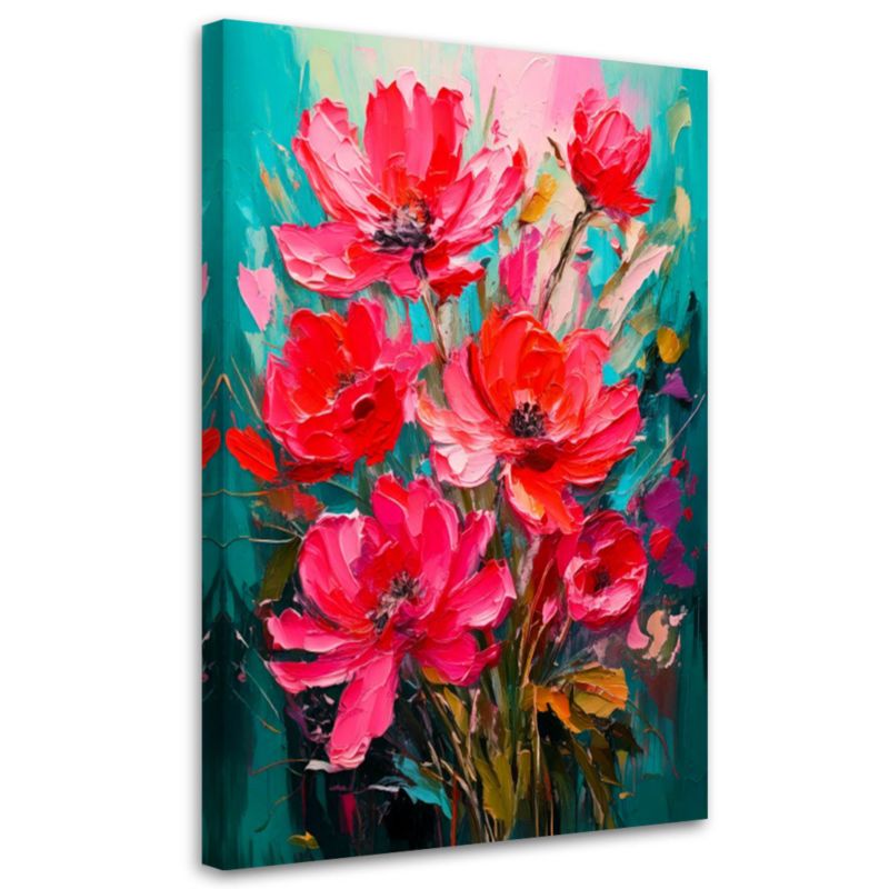 Obraz na płótnie Feeby Kwiaty Natura Akwarela 40x60cm 1szt