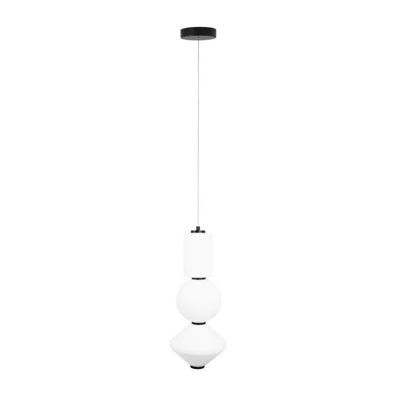 Lampa wisząca Maxlight Akiko czarna wym: 180 x 20 x 20 cm wbudowany LED 16W 1 szt.