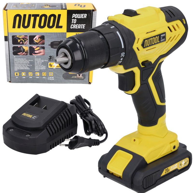 Wiertarko wkrętarka NuTool N20CDM akumulatorowa 20V aku 2 Ah 1 kpl