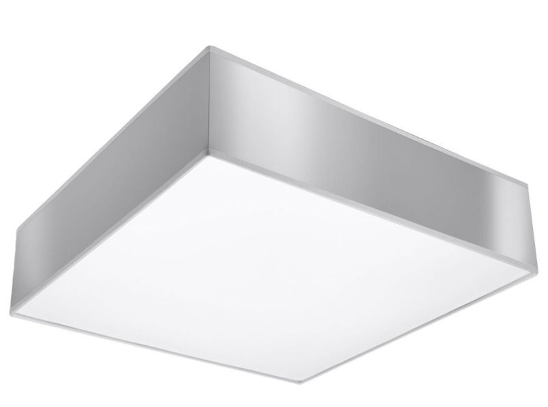 Plafon sufitowy nowoczesny Sollux Lighting Horus szary 2 x E27 x IP20 wym: 12 x 35 x 35 cm - 1 szt.