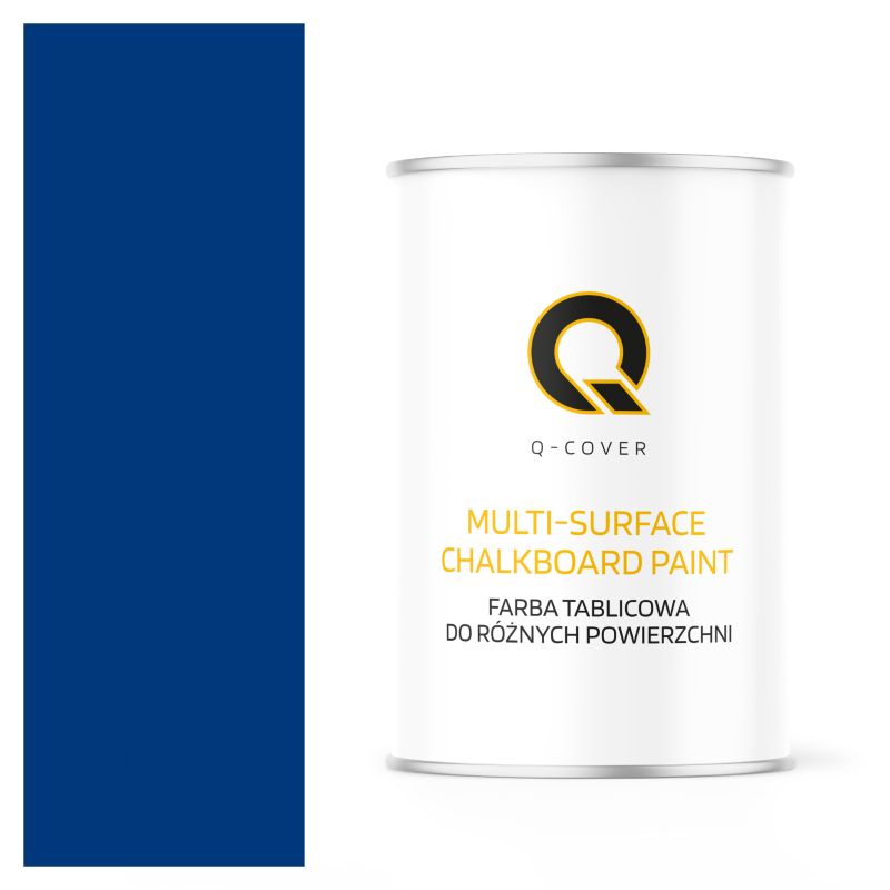 Farba Tablicowa Do Ścian Pisania Kredą Q-Cover Kolor Niebieski ultramarynowy RAL5002 Mat 1L