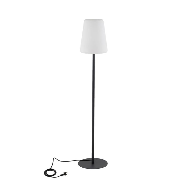 Lampa podłogowa stojąca Nowodvorski Lighting Patio grafitowo-biała tarasowa 1 x E27 x 40W wym: 147 x 31 cm - 1 szt.