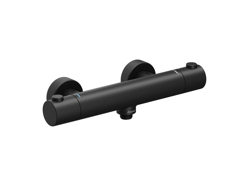 Bateria prysznicowa Ravak Termo Puri PU 033.20 czarna 1 szt