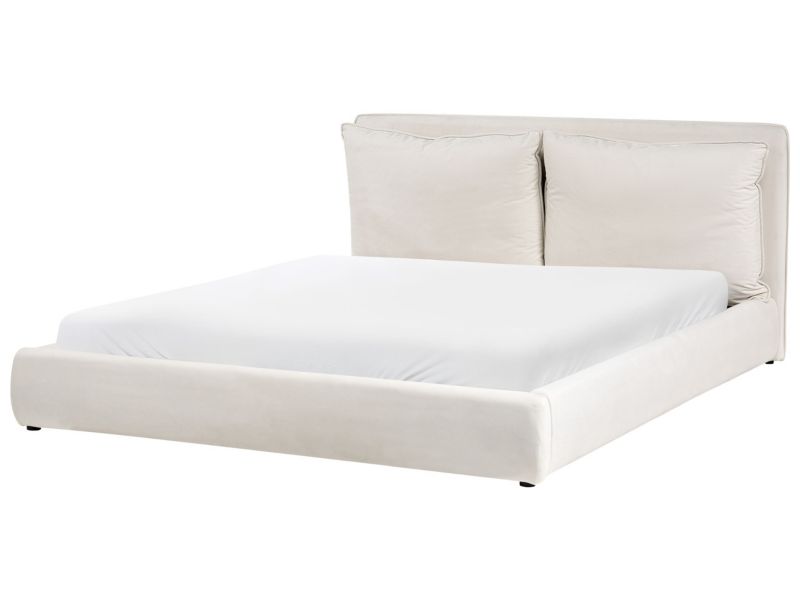 Łóżko Bajonna 180 x 200 cm Jasnobeżowy 1 szt.