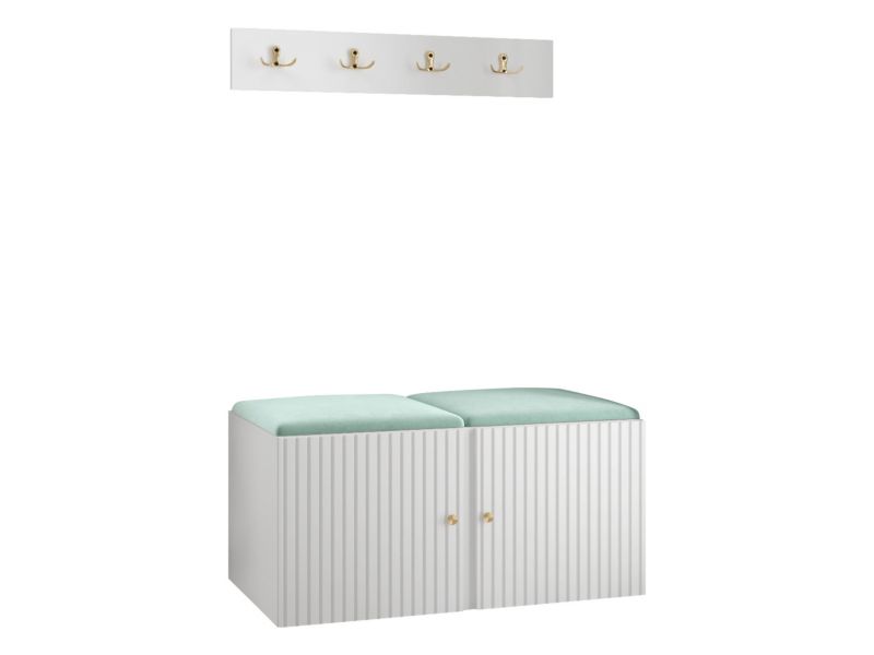 Zestaw MIRJAN 24 Orion Ryfel Slim VI biały + miętowy 1 kpl.