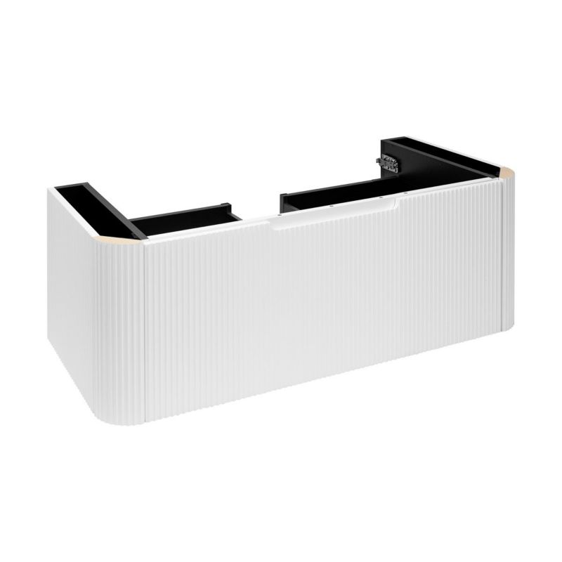 Szafka podumywalkowa Oltens Hamnes 100 cm biały mat, ryflowane fronty, odporność na wilgoć, 1 szt.