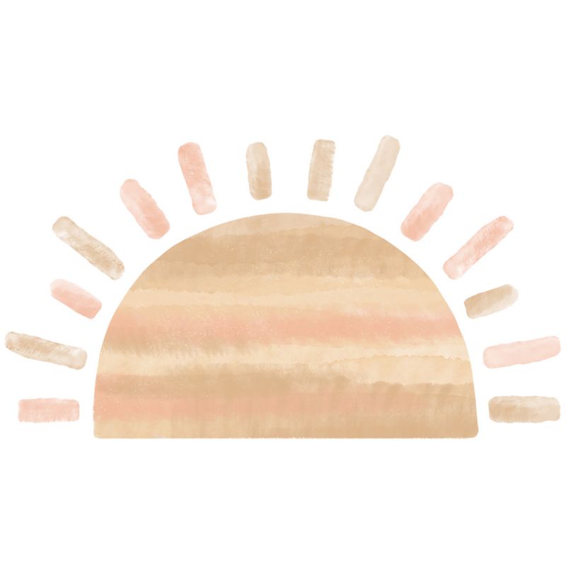 Naklejka na ścianę Pastelowe Love Słońce różowe XL 1 szt