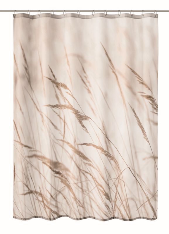 Zasłona prysznicowa Kleine Wolke Sylt beżowa 180x200 cm, 1 szt.