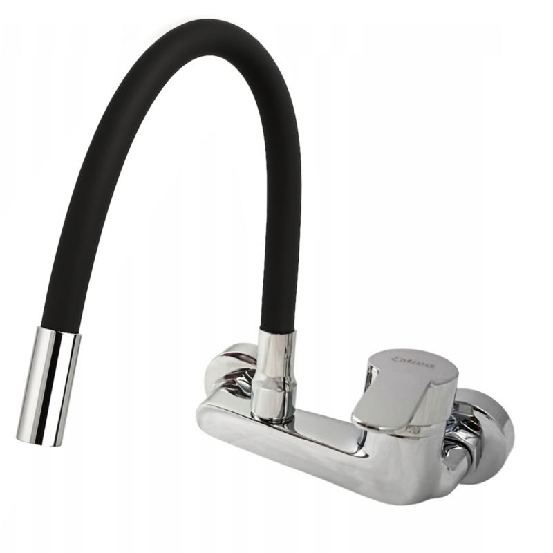 Bateria kuchenna ścienna Estiva Tyria Black elastyczna czarna/chrom 1 szt.