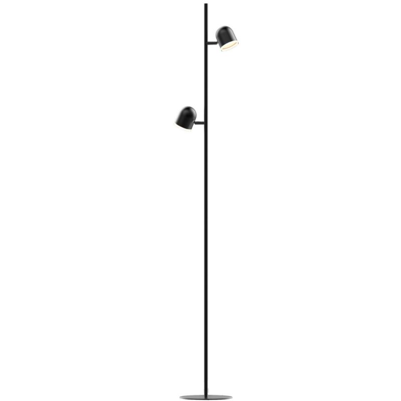 Lampa podłogowa stojąca Polux Rawi czarna LED 7W 3000K 880lm wym: 150 x 21 x 26 cm - 1 szt.