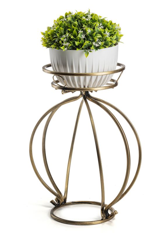 Kwietnik Dąstal Metalowy Złoty 38x28x54 cm 1 szt.