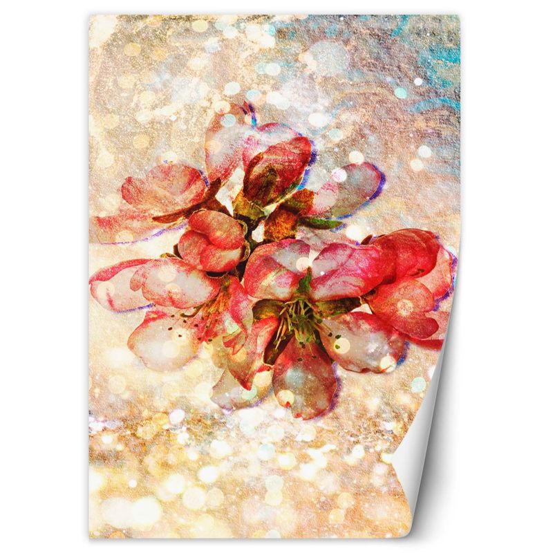 Fototapeta Feeby Abstrakcja czerwone kwiaty wiśni 200x280 1 szt