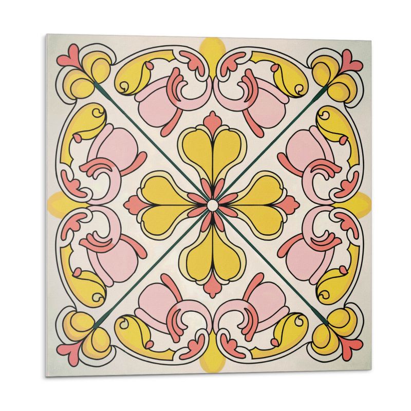 Kafelki samoprzylepne Wallfluent 30x30 cm Ornamentalny wzór kwiatowy 9 szt.