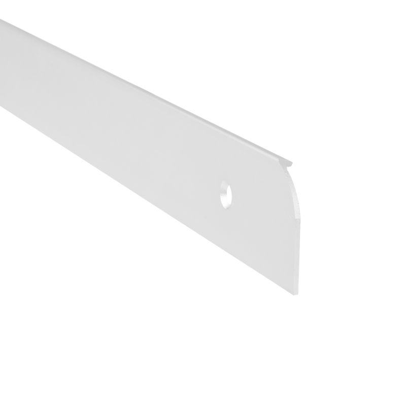 Listwa przyblatowa Cezar aluminiowa prawa 28 mm 62 cm srebrna