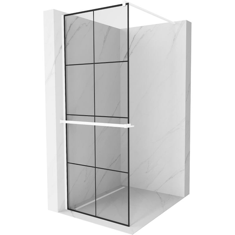 Ścianka prysznicowa Mexen Kioto+ czarny wzór 70x200 cm 800-070-121-20-77 1 szt.