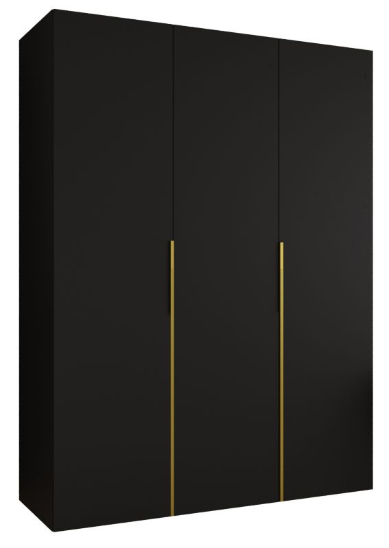Szafa uchylna otwierana ALICANTE 1 150 wys 202 cm Czarny + Złoty 1 szt