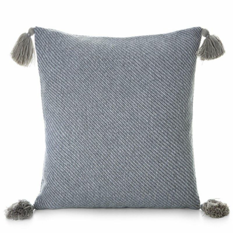 Poszewka Poly 06 Eurofirany dekoracyjna na poduszkę 45x45 cm Srebrna 1 szt.