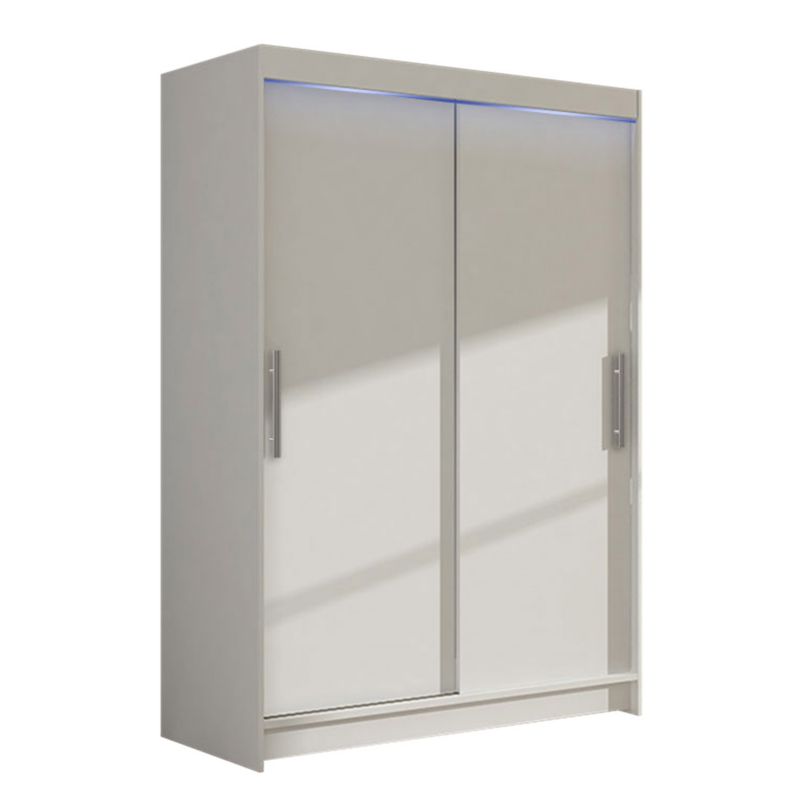 Szafa MIRJAN 24 z drzwiami przesuwnymi Miami I z oświetleniem RGB biały 1 szt.