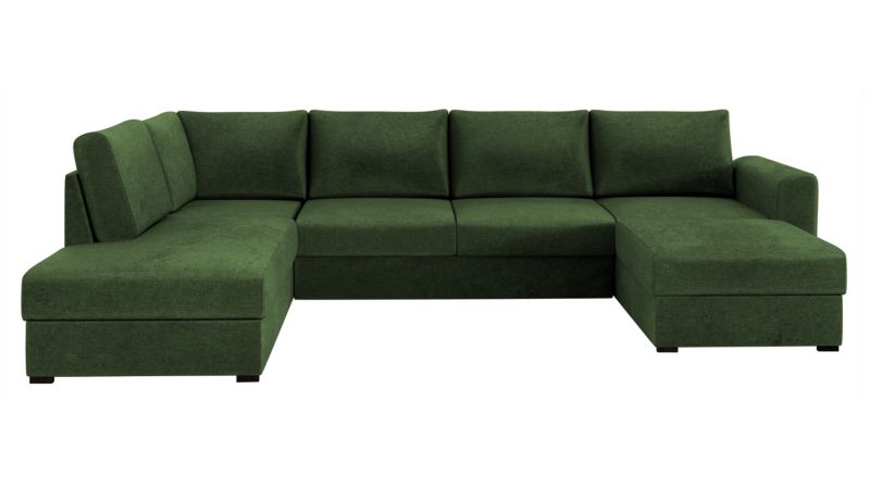 Narożnik z funkcją spania MIRJAN 24 Wilma lewy zielony szenilowy 1 szt.