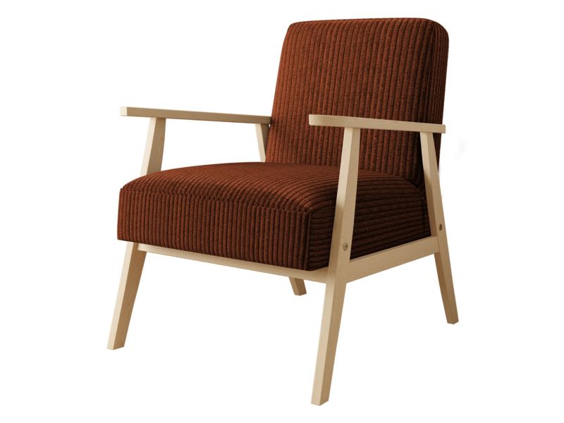 Fotel MIRJAN 24 Retro Sztruks karmelowy 1 szt.