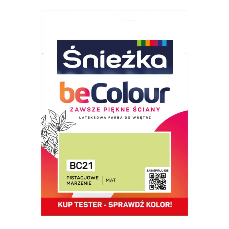 Tester farby Śnieżka Becolour pistacjowe marzenie 25 ml