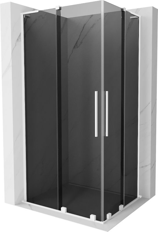 Kabina prysznicowa Mexen Velar L Duo rozsuwana 90 x 80 cm grafit biała 1 szt.