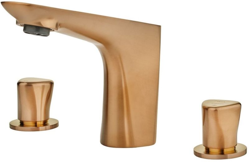 Bateria umywalkowa Teka Itaca stojąca 3-otworowa, brąz, dwuuchwytowa, bez korka, 1 szt.