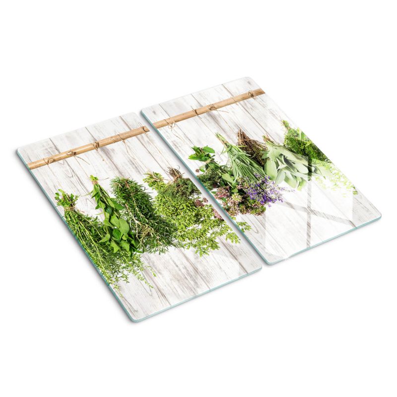 Deska szklana Tulup Zioła na sznurku 30x52 cm 2 szt.