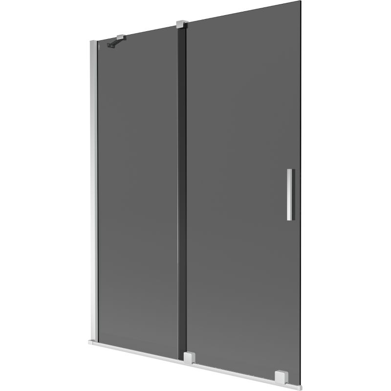 Parawan nawannowy przesuwny Mexen Velar grafitowy 130x150 cm 1 szt.