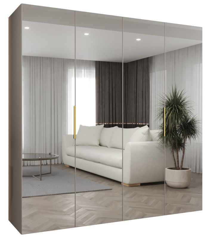 Szafa uchylna Abiks MARBELLA 3 200 wys 202 cm Kaszmir + Złoty 1 szt