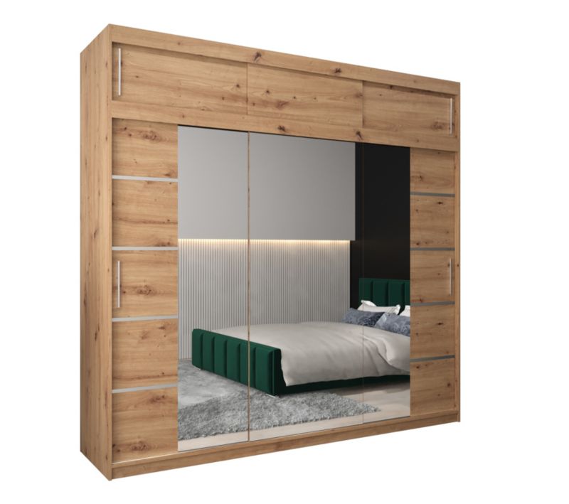 Szafa przesuwna Abiks Verona 4 250 artisan + artisan z nadstawką 1 szt.