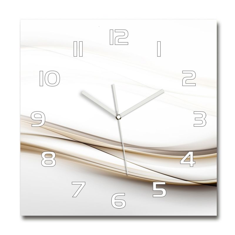 Zegar szklany Tulup Fale 30x30 cm cm cichy 1 szt.