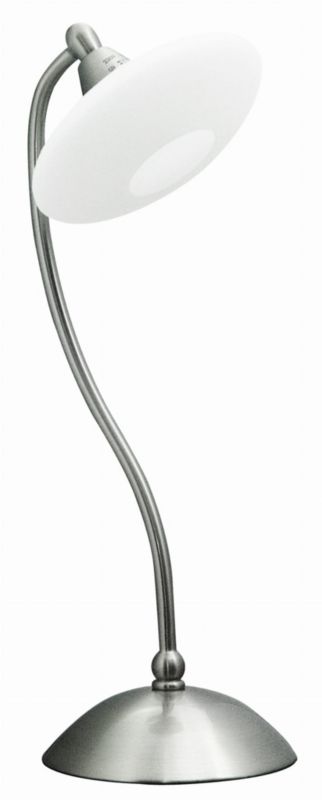 Lampa stołowa Candellux Elisa srebrno-biała 1 x G9 x 40W IP20 wym: 37 x 14 x 14 cm metal - 1 szt.